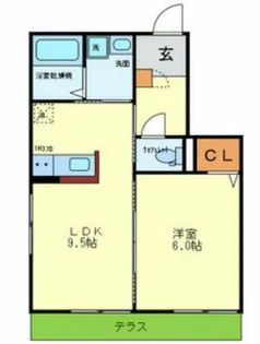 グランメール【1階】の間取り