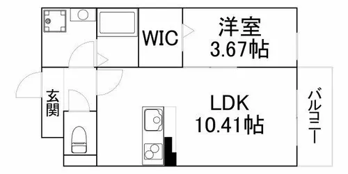 エスグランデ中崎町【3階】の間取り