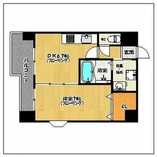 シャトナール城南Ⅱ【5階】の間取り
