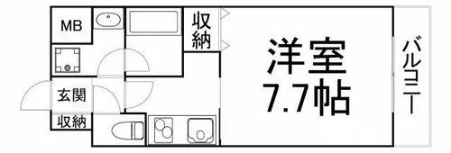 大阪府大阪市都島区都島本通3丁目【マンション】の間取り