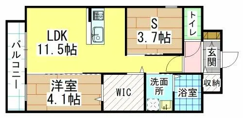 福岡県北九州市門司区黄金町【マンション】の間取り