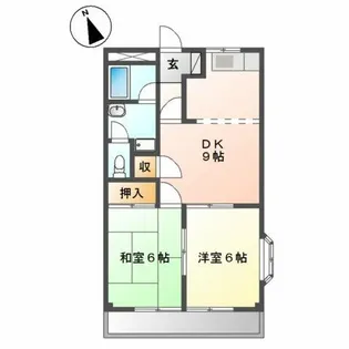 ロイヤルハイツⅡ【2階】の間取り
