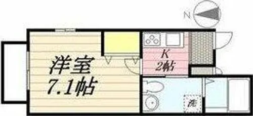 リブレア中部大学前B【103号室】の間取り