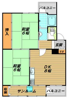 兵庫県神戸市須磨区離宮西町2丁目【マンション】の間取り