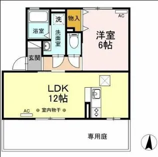 イルマーレ B【1階】の間取り