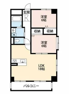 グリーンパーク葵【401号室】の間取り
