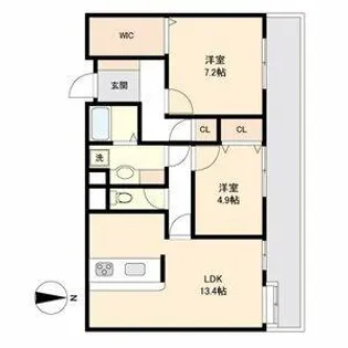 サムティレジデンス東山公園【3階】の間取り