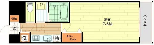 スワンズシティ堂島川【14階】の間取り
