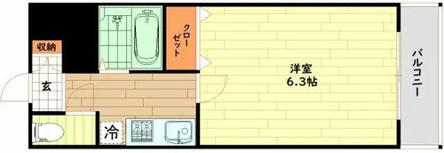 プレミアム福島【9階】の間取り