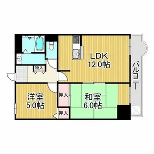 ジオレミヨ甲子園口【3階】の間取り