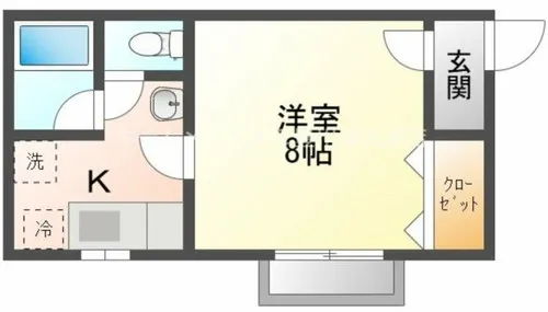 エステート【101号室】の間取り