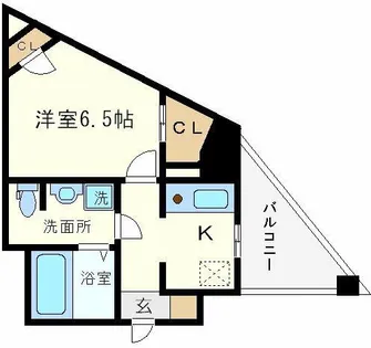 ORYZA肥後橋【8階】の間取り