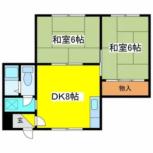 コーポ金沢【202号室】の間取り