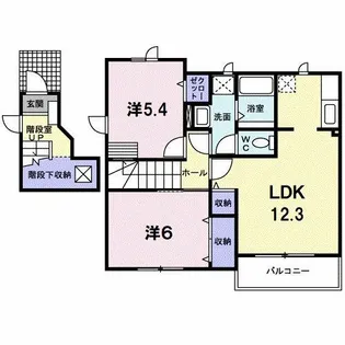 サンリットNIINOMI【2階】の間取り