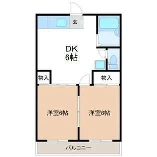 タウニーK【1階】の間取り