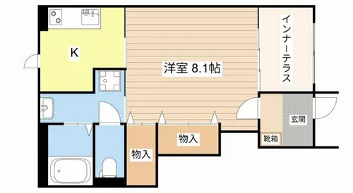 La・Felice【102号室】の間取り