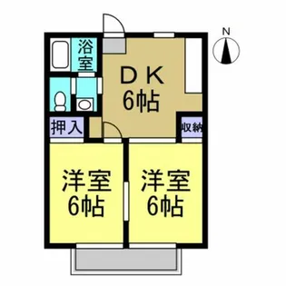 サン花園【211号室】の間取り