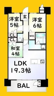 ライブスクエア大手町【2階】の間取り