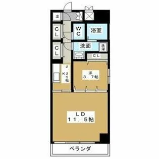 マリオン千種【4階】の間取り