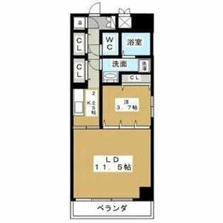 マリオン千種【4階】の間取り