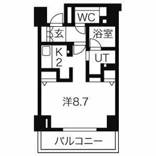 CASSIA車道【7階】の間取り