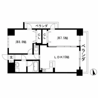 Alba Grande 千種【4階】の間取り