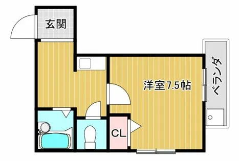 スペランツァデリーティア【2C号室】の間取り