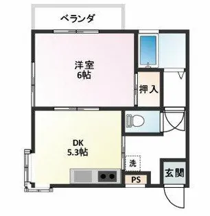 シャトリエⅠ【2階】の間取り