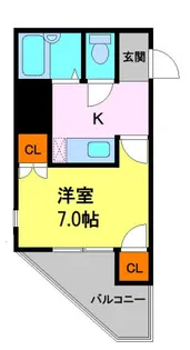 コスモタワー【703号室】の間取り
