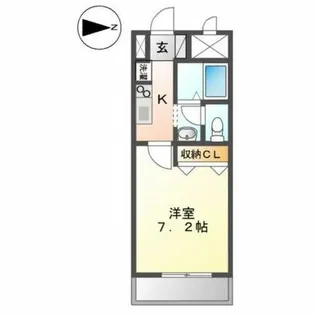 アーバンコート・まはたぎ【7階】の間取り