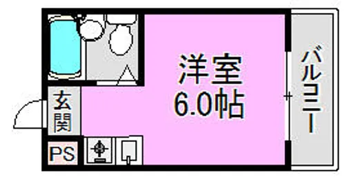 コーポフェルメール【4階】の間取り