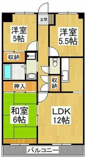 ボッセルコート深井【2階】の間取り