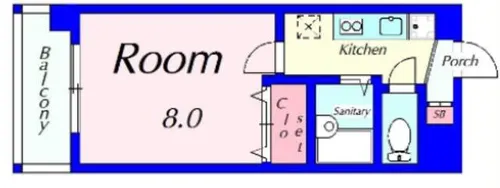 グリーンメイプル衣笠【6階】の間取り