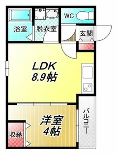 D porta Neige【1階】の間取り