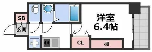 プレリス北巽駅前ラバルス【3階】の間取り