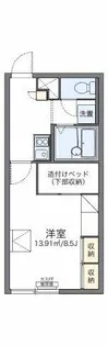 レオパレスアルト山手【203号室】の間取り