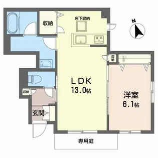 シャーメゾン土山西【0105号室】の間取り