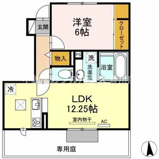 グレイスコートB【1階】の間取り