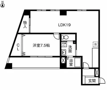 谷建ビル 301号室【301号室】の間取り