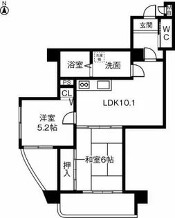 サンラードホーム203・301~305・401~405【3階】の間取り
