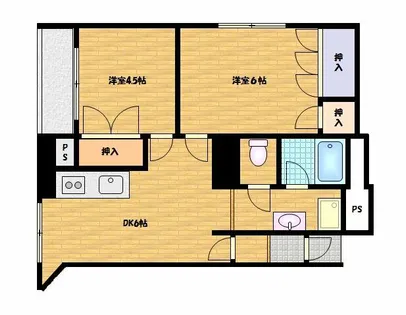 ユトリロ新川【301号室】の間取り