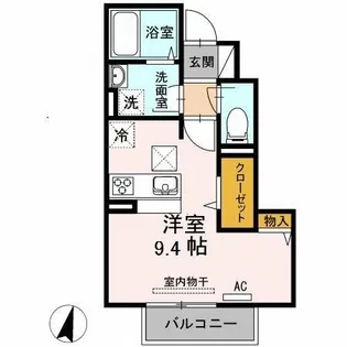 プランドール A棟【1階】の間取り