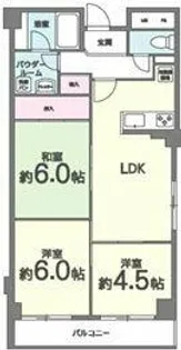 パークサイドマンション【4階】の間取り