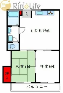 ニュータウン中田【3階】の間取り