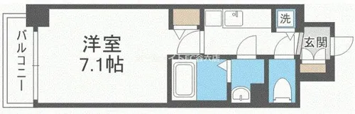 アドバンス西梅田グルーブ【8階】の間取り
