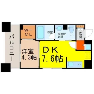 KDX千早レジデンス【2階】の間取り