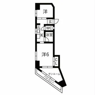 宝東新ハイツ【301号室】の間取り