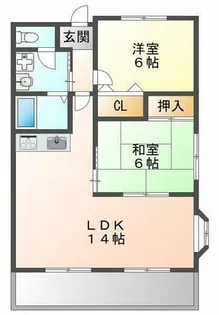 ウィングマンション【1階】の間取り