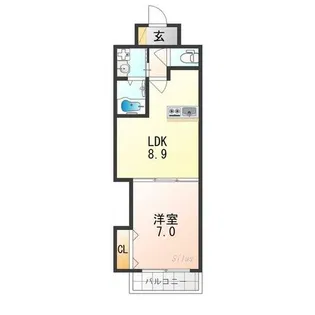 Luxe中書島【1階】の間取り