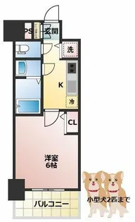 エスリード京橋グレイス【10階】の間取り